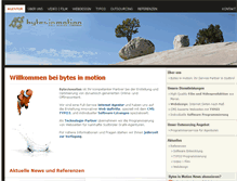 Tablet Screenshot of bytesinmotion.com
